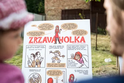 Jeden z mnoha exponátů v komiksové zóně Ghettofestu