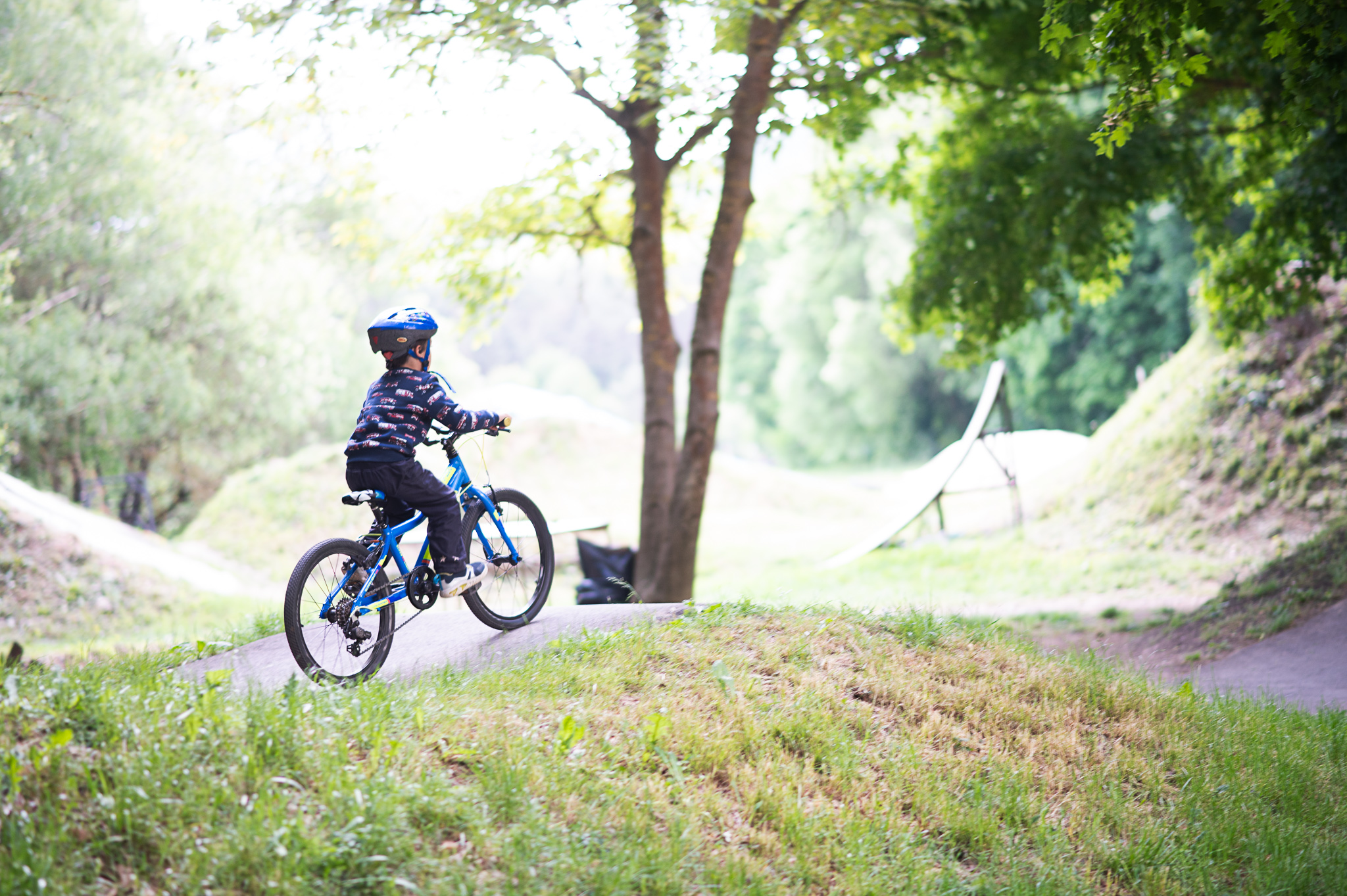 I Matýsek dostal příležitost vyzkoušet si náš pravý brněnský pumptrack