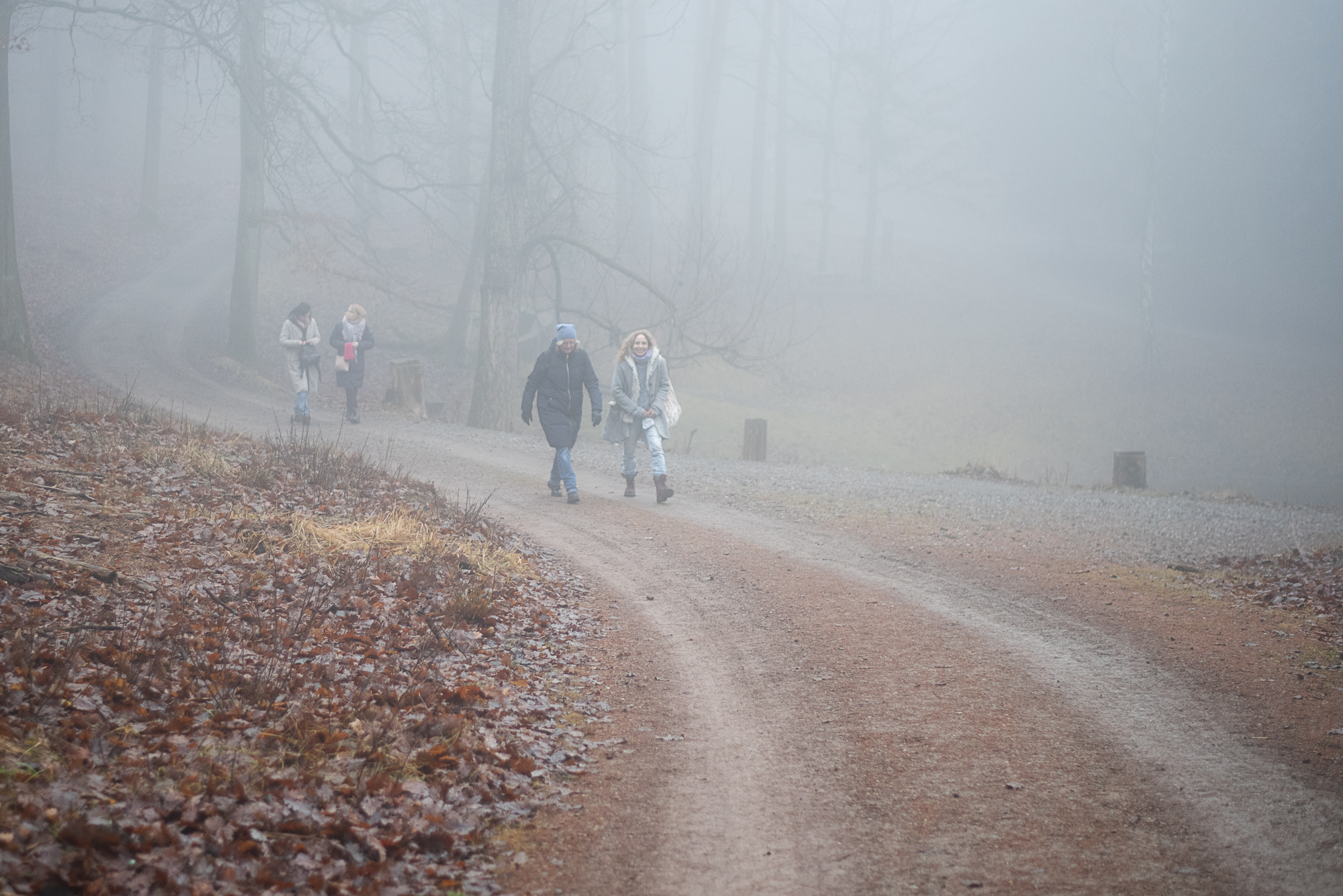 Adventní procházka pro ženy byla měla tentokrát nádherně zamlženou atmosféru
